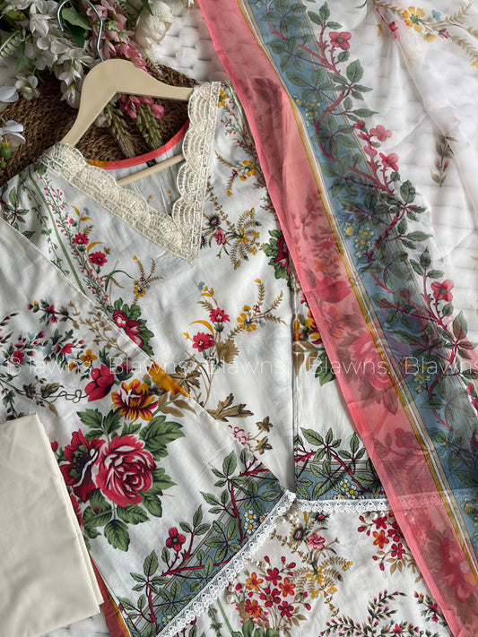 Cotton printed Pakistani suit