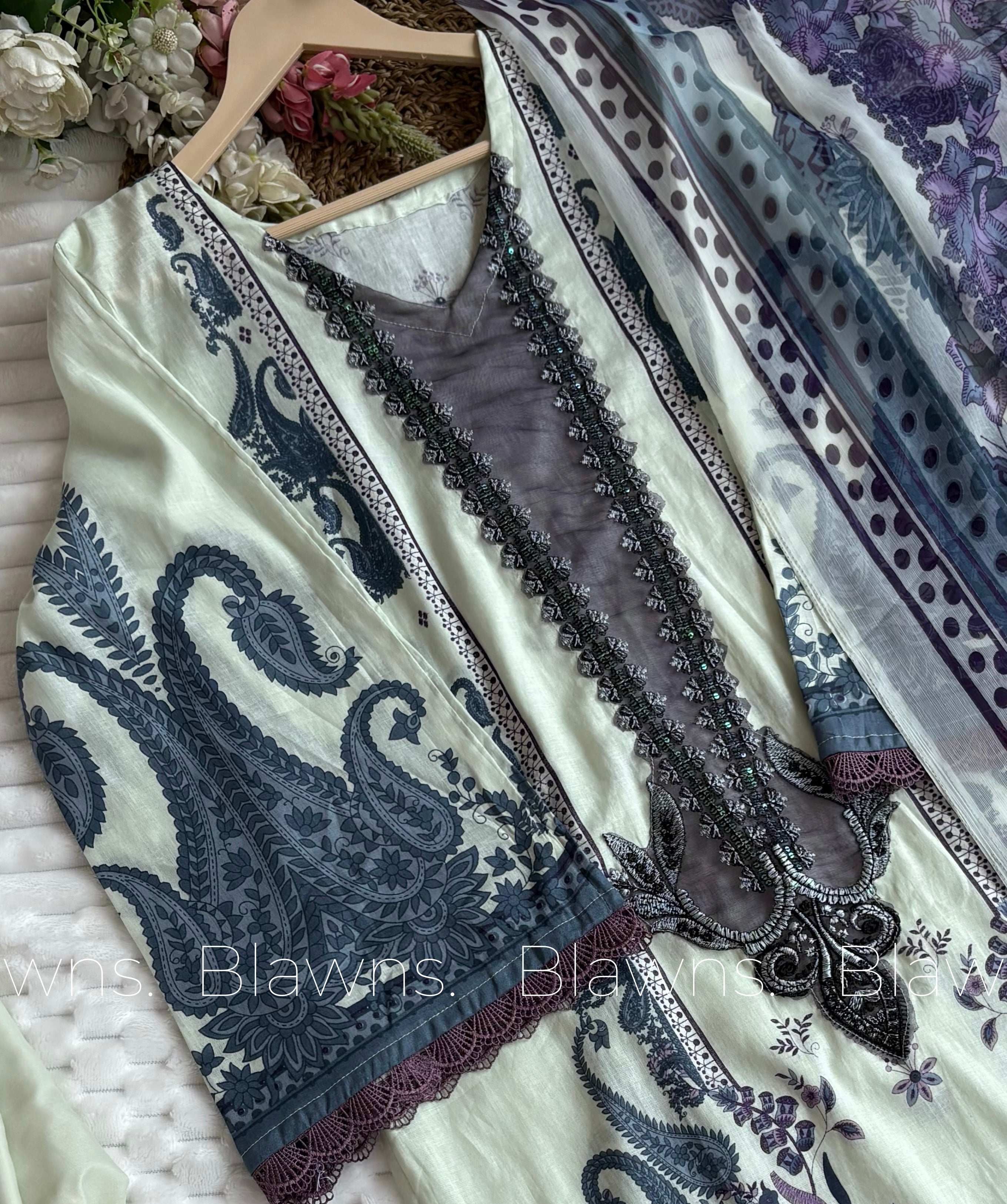 Cotton printed Pakistani stitched suit