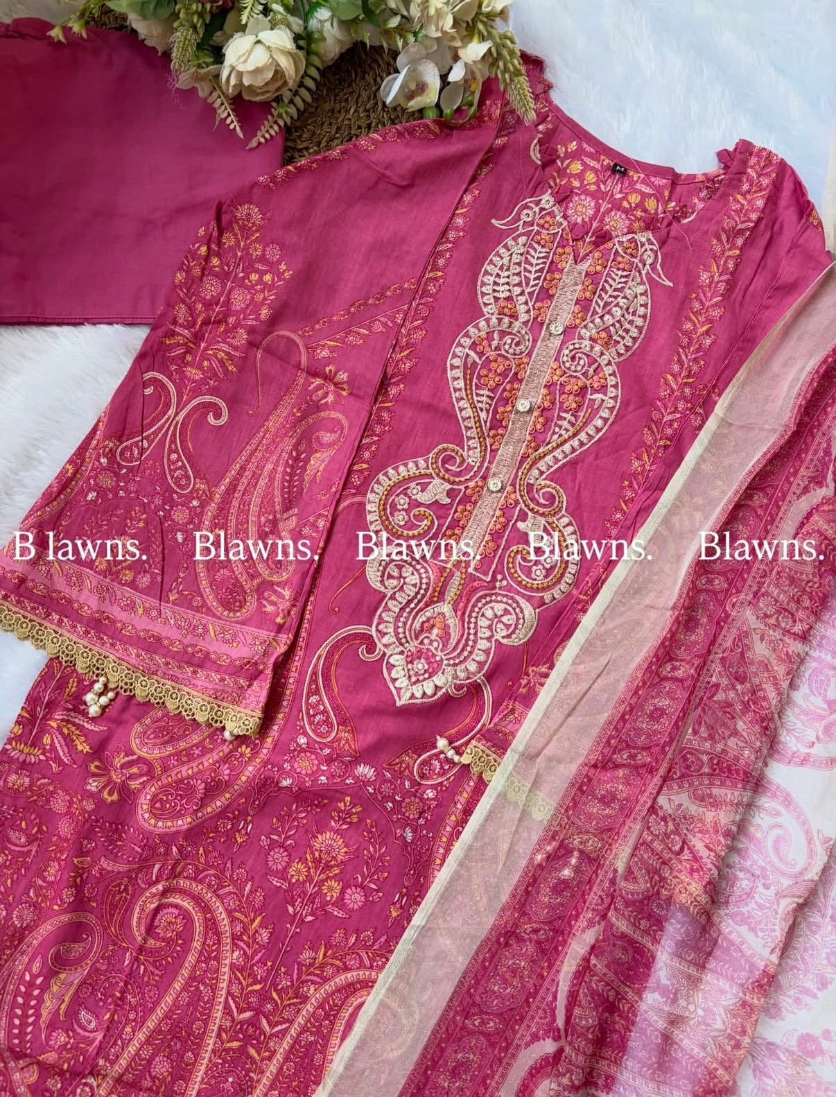 Cotton printed stitched pakistani suit