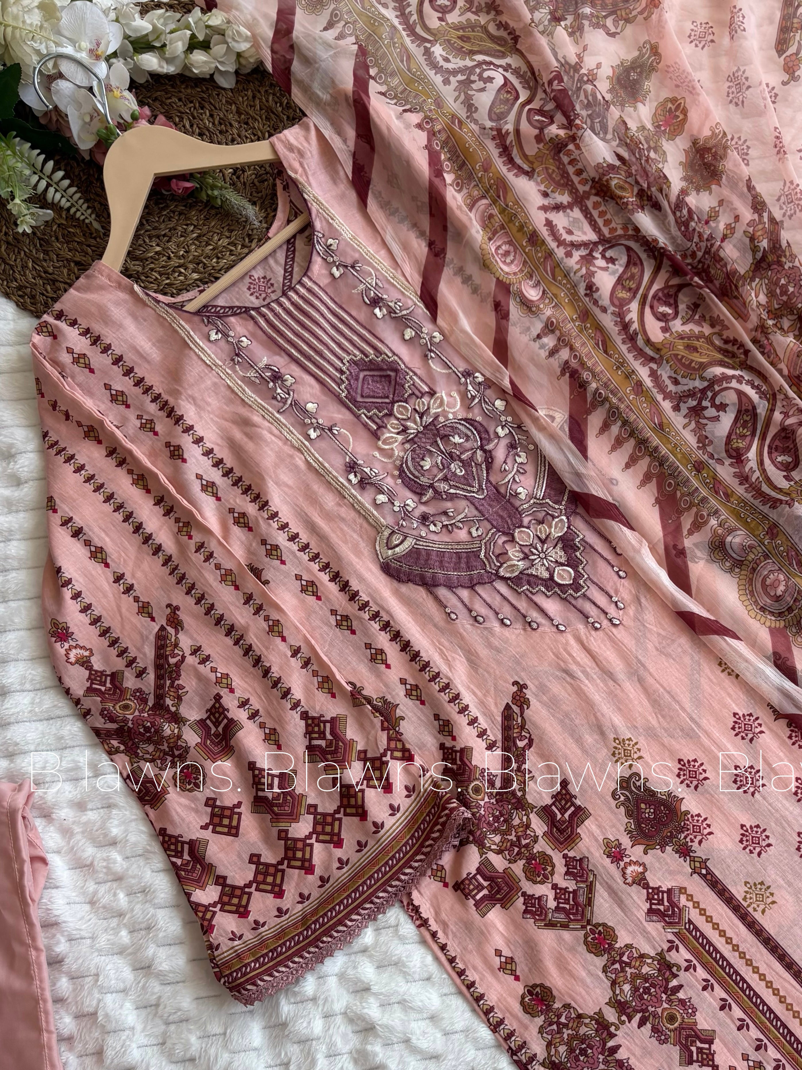 Embroidery Pakistani suit setโ BLW-67