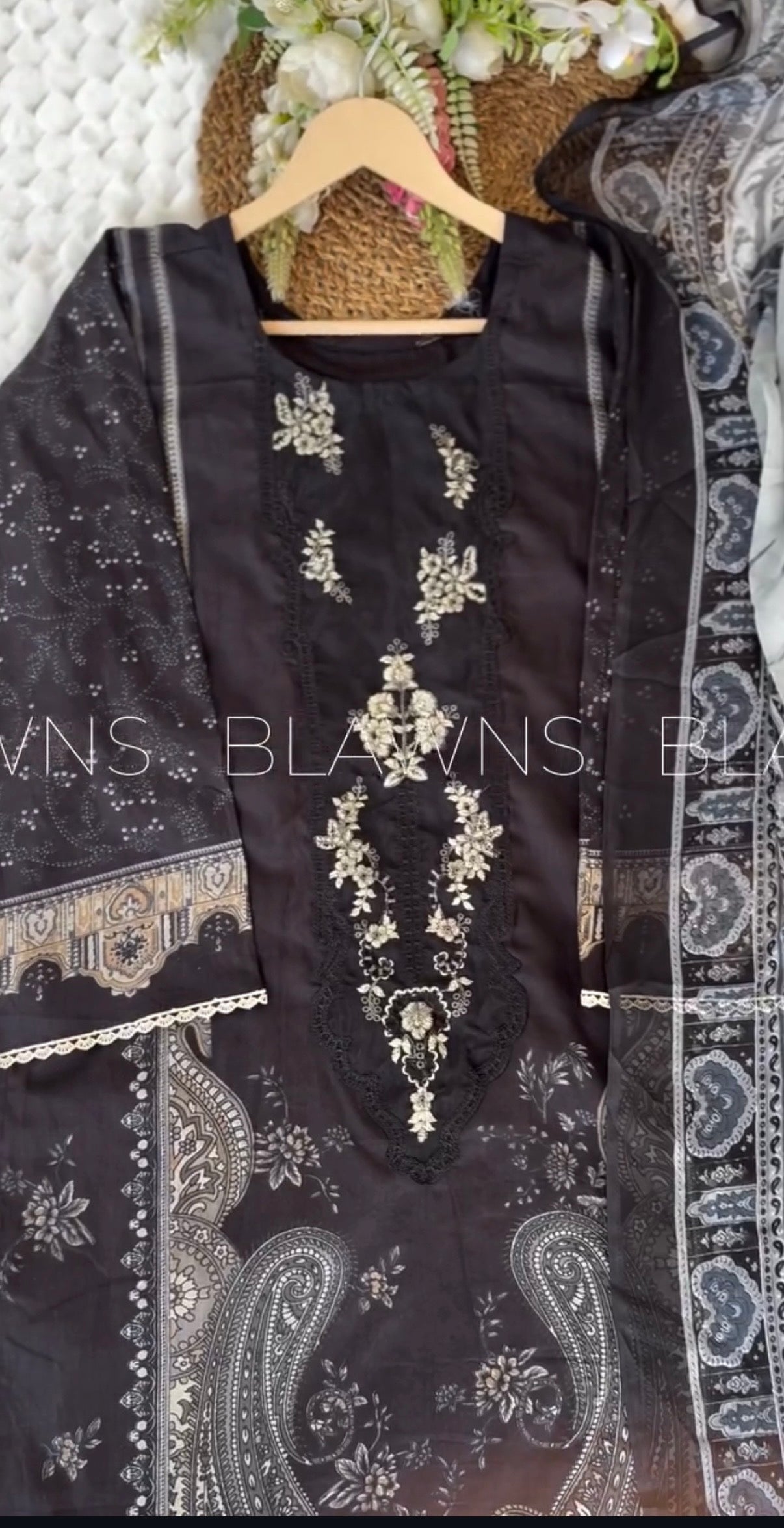 Cotton embroidery Pakistani stitched suit