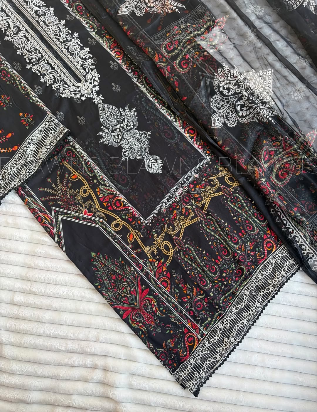 Embroidery pakistani stitched suit