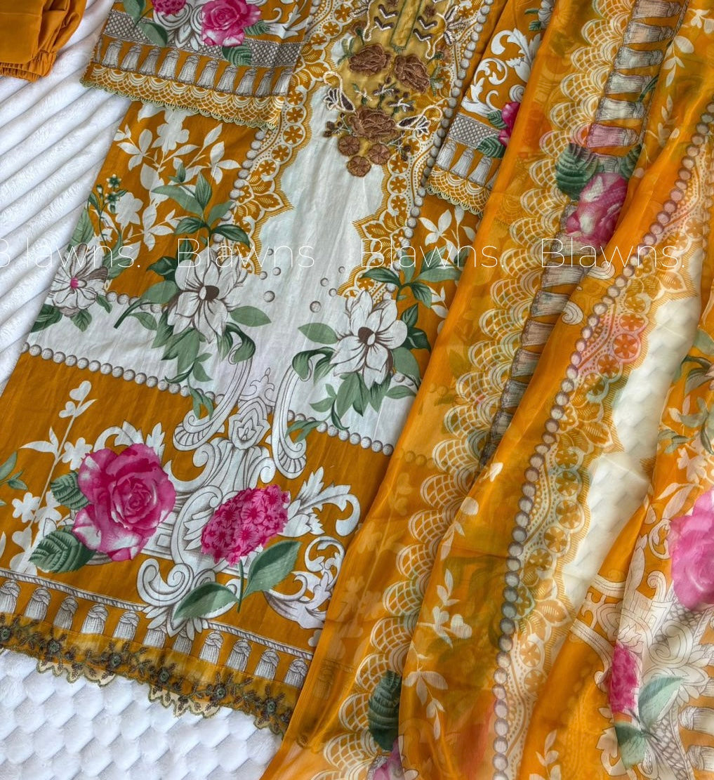 Cotton unstitched suit set