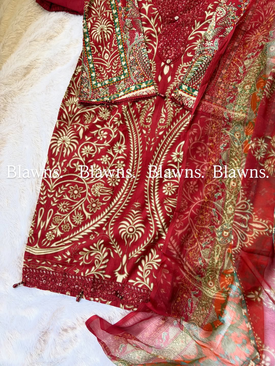 Cotton printed pakistani suit