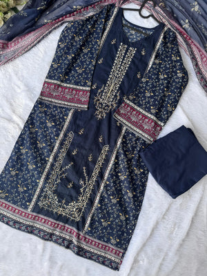 Pakistani suit BLW-2, fabric close-up