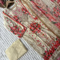 Cotton embroidery stitched suit