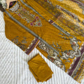 Cotton printed unstitched suit set