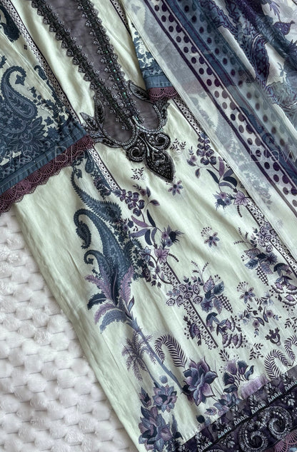 Cotton printed Pakistani stitched suit