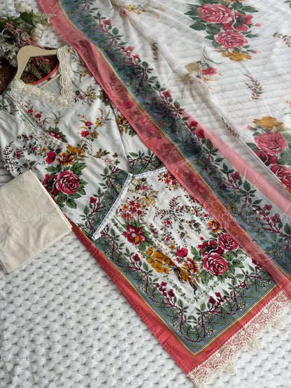 Cotton printed Pakistani suit