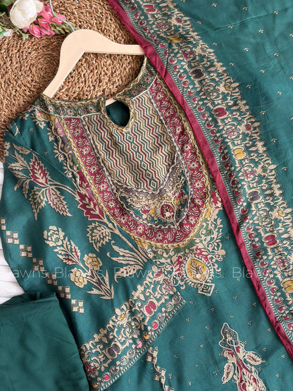 Muslin stitched suit set