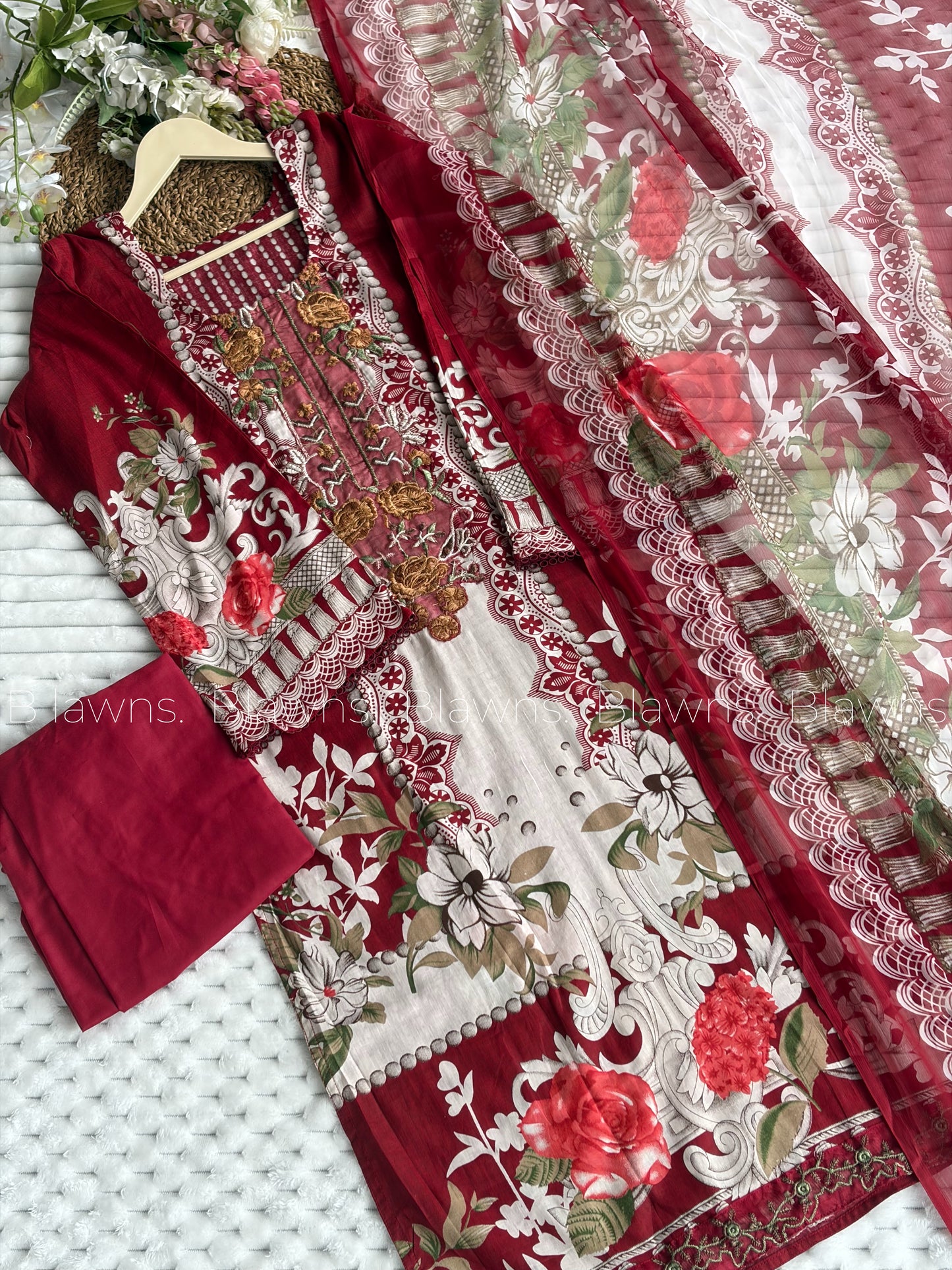Cotton printed Pakistani suit set