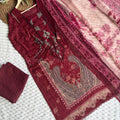 Cotton printed suit unstitched set