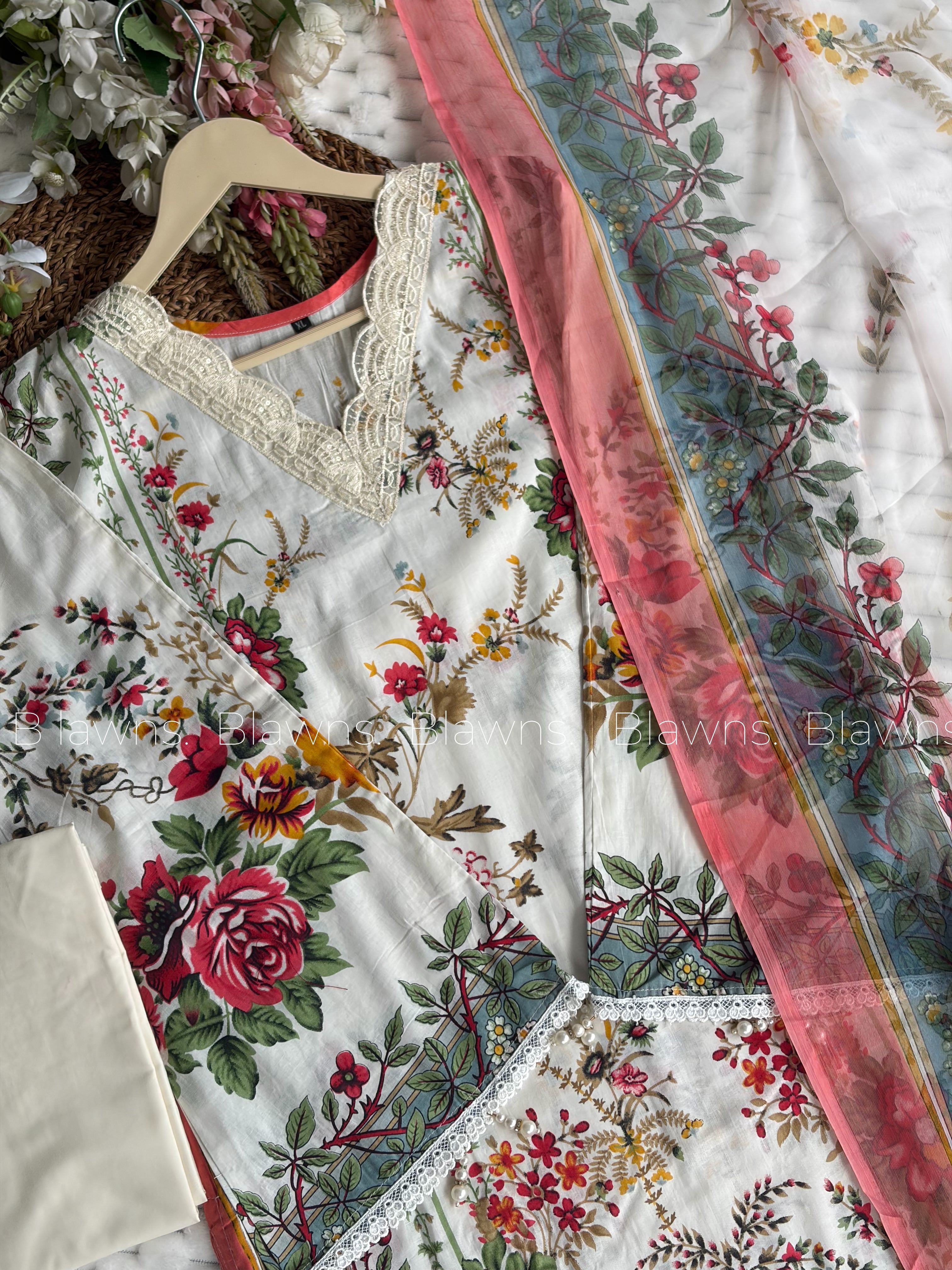 Cotton printed Pakistani stitched suit