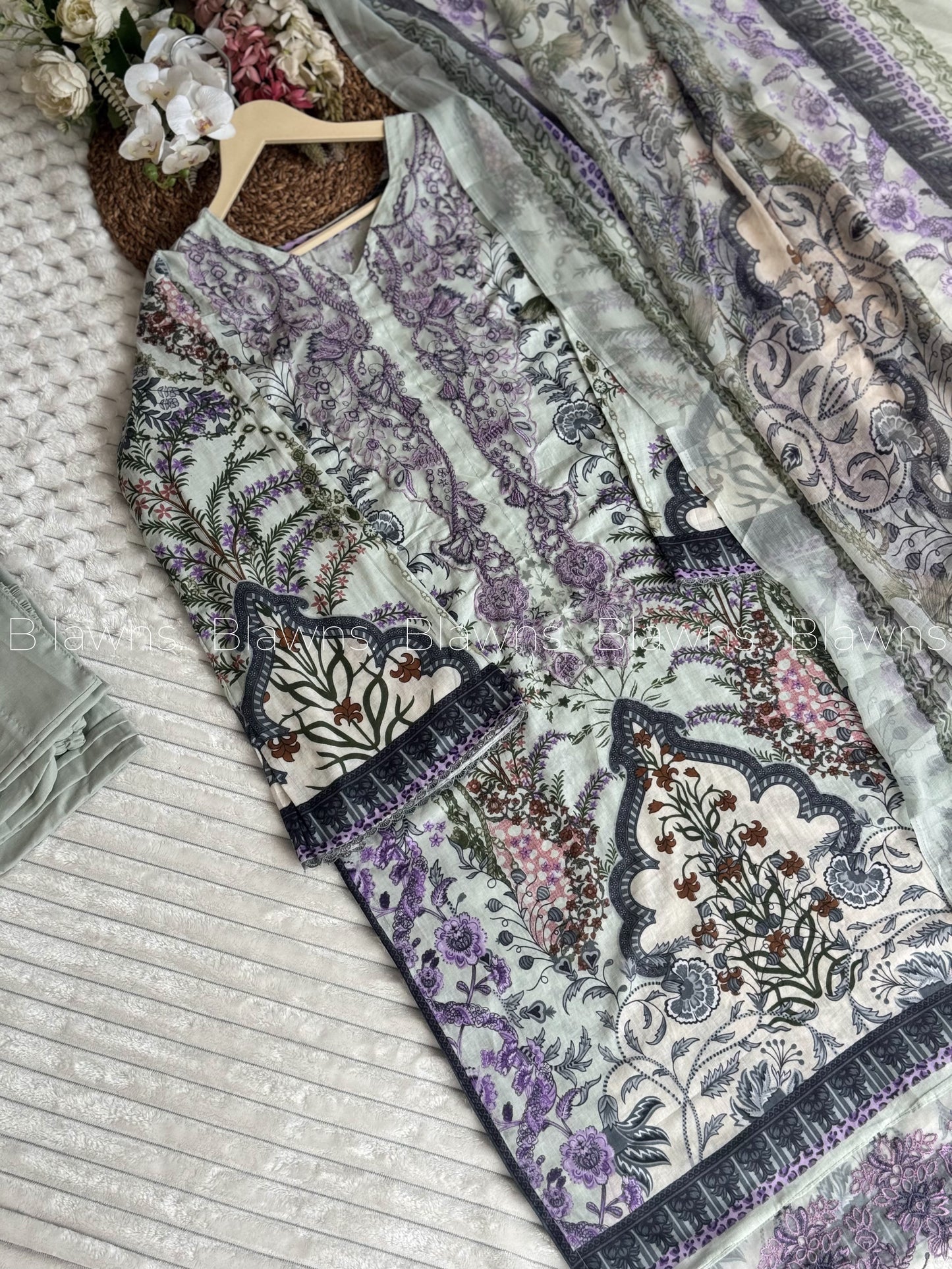 Cotton printed suit set