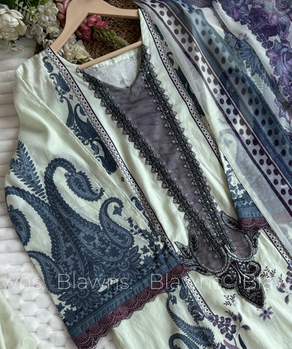Cotton printed Pakistani stitched suit