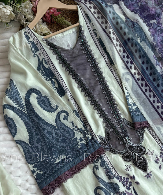 Cotton printed Pakistani stitched suit