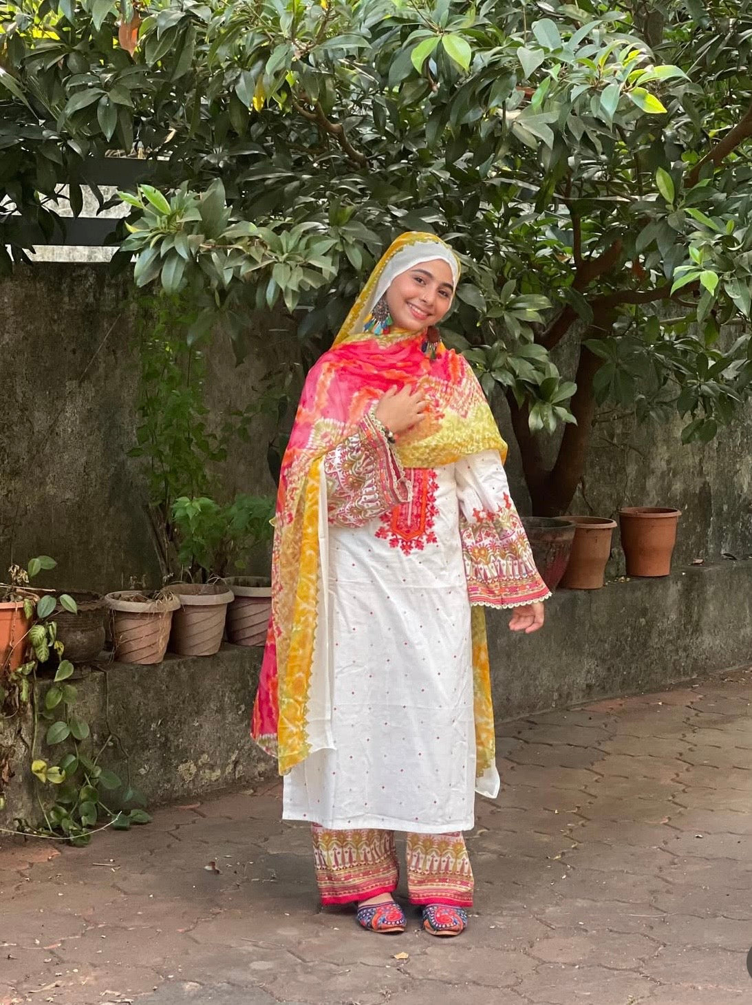 Cotton embroidery Pakistani stitched suit