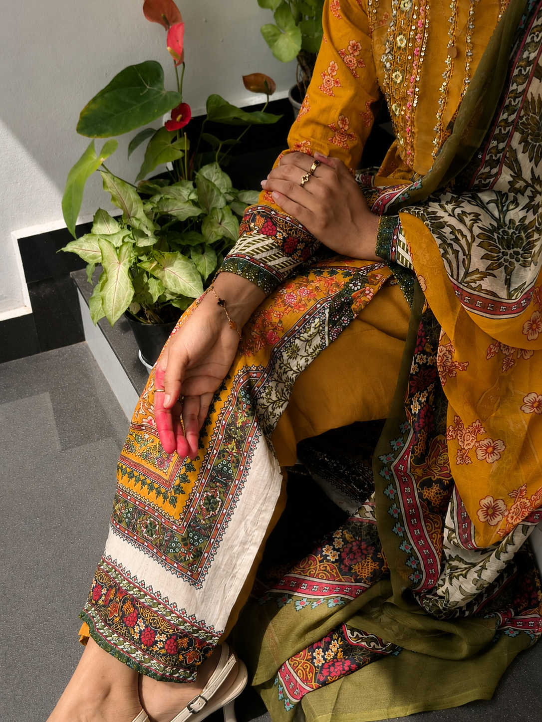 Embroidery pakistani stitched suit