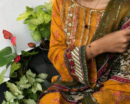 Embroidery pakistani stitched suit