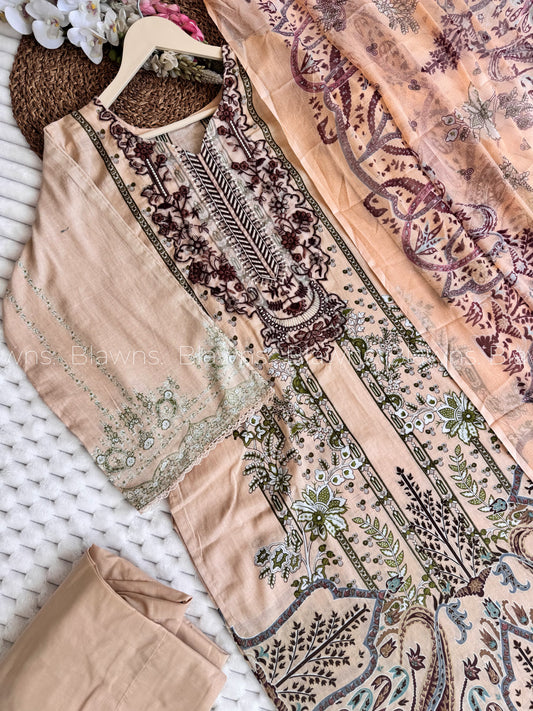 Printed cotton suit set