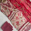 Cotton printed suit  with lining