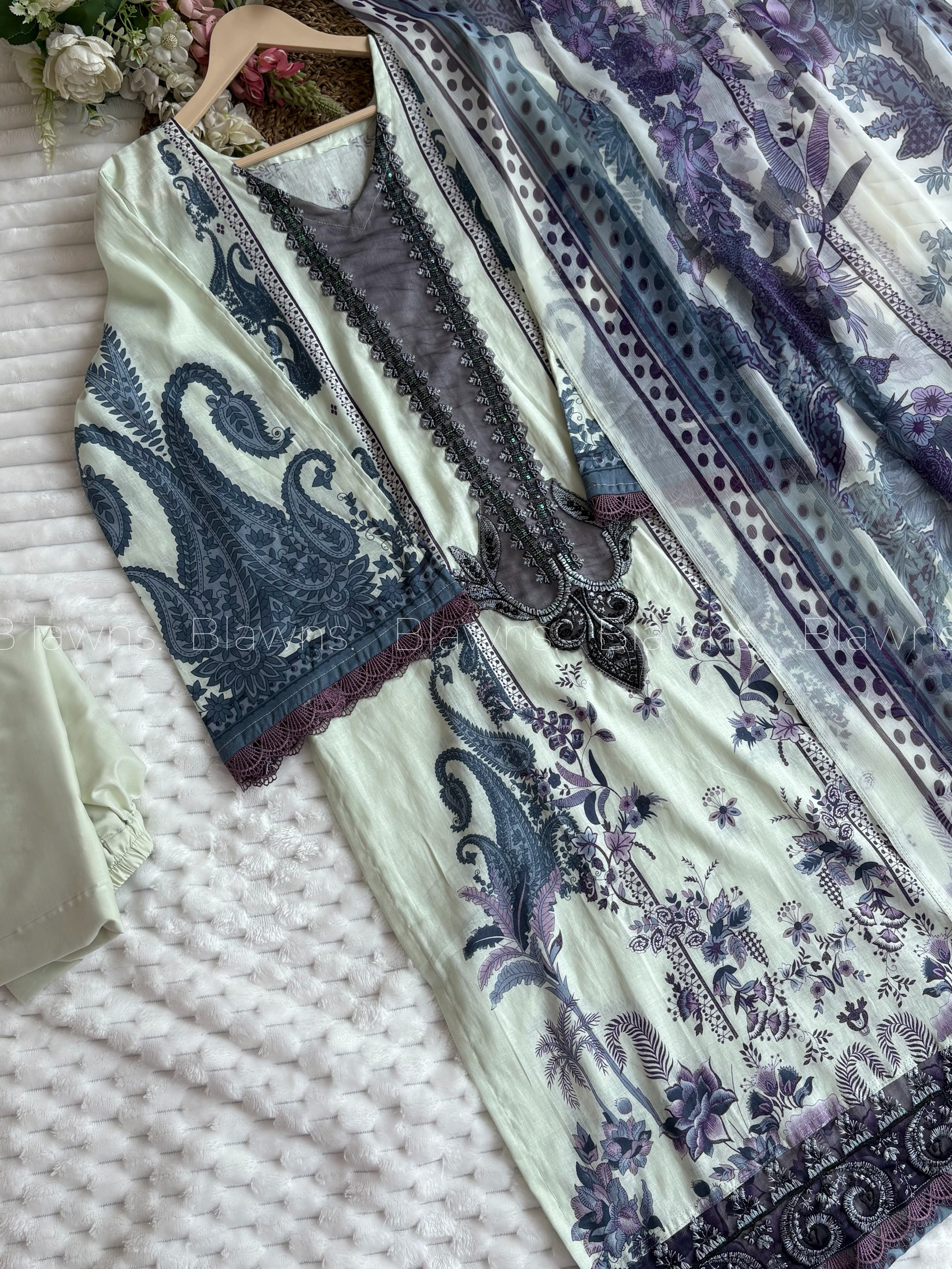 Cotton printed Pakistani stitched suit