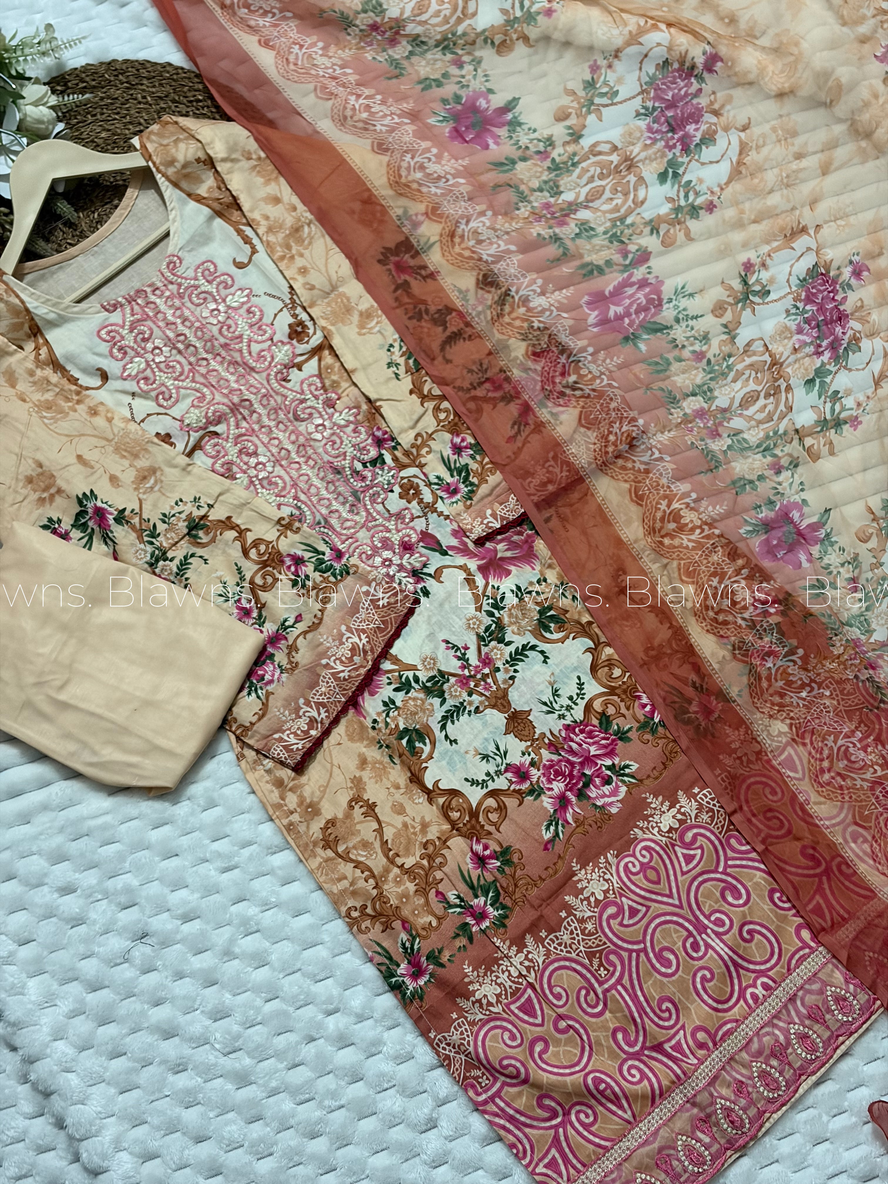 Cotton printed stitched pakistani suit