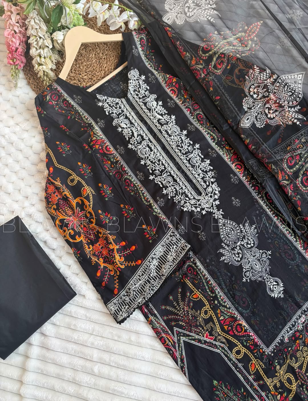Embroidery pakistani stitched suit– BLW-97