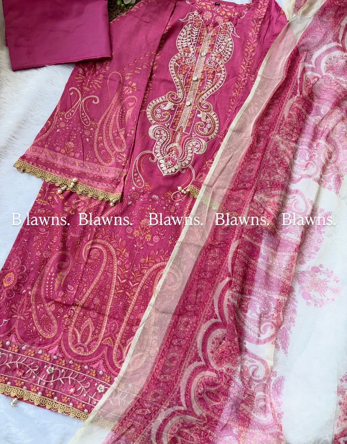Cotton printed stitched pakistani suit