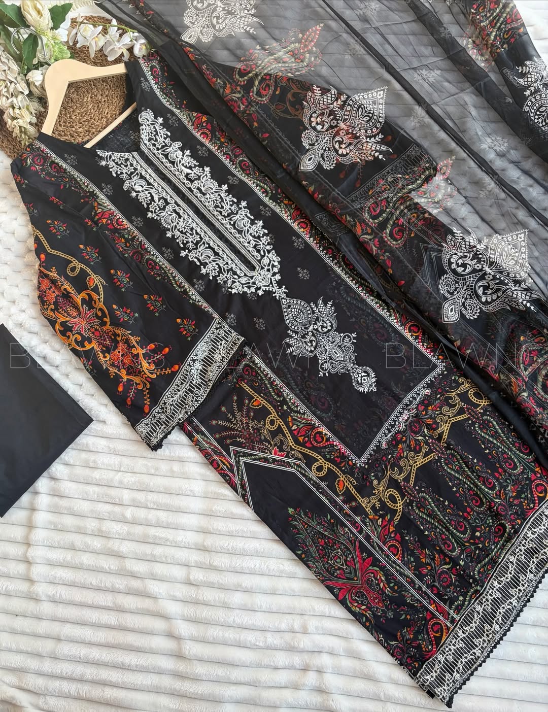 Embroidery pakistani stitched suit– BLW-97