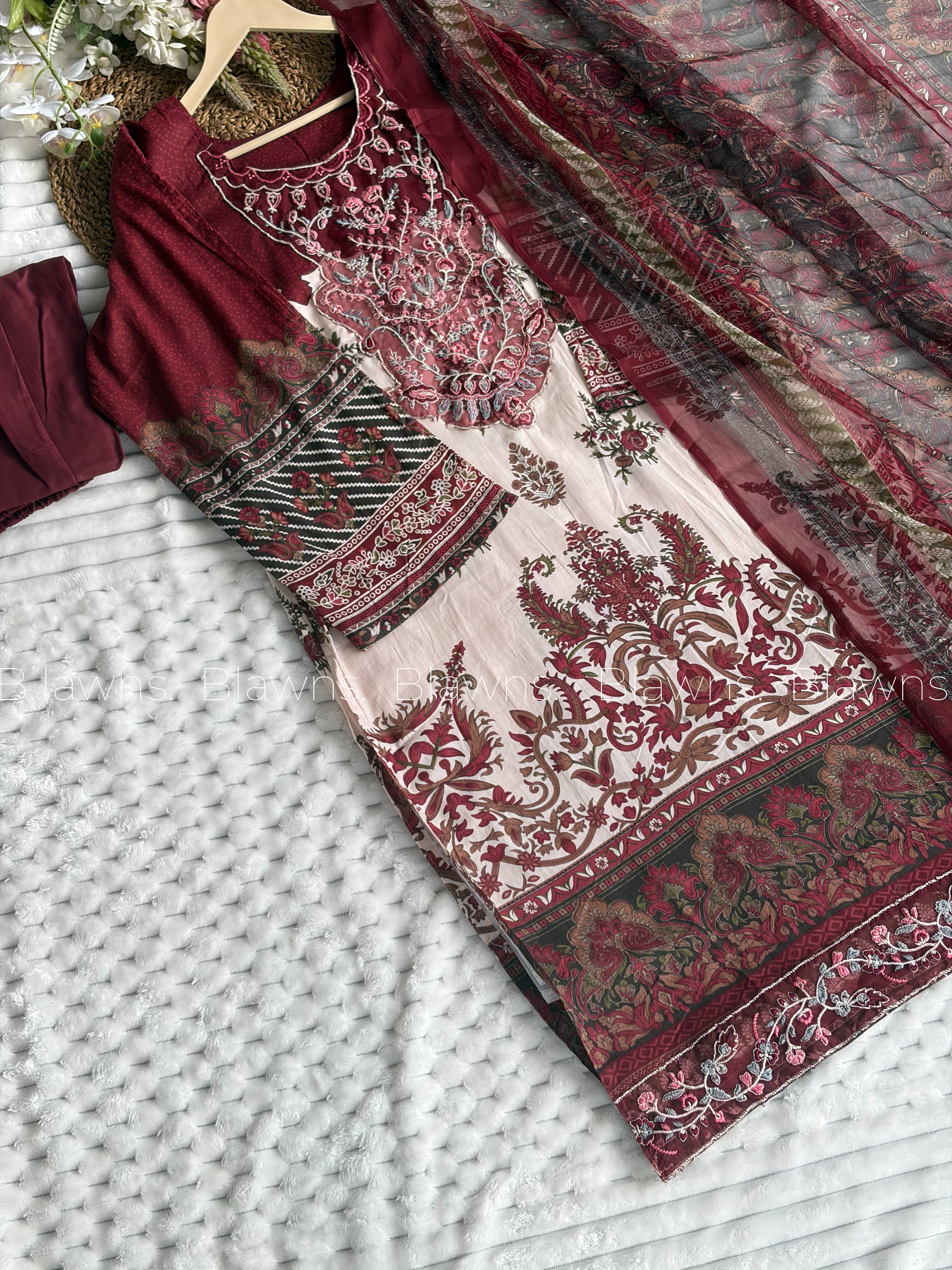Cotton printed stiched Pakistani suit