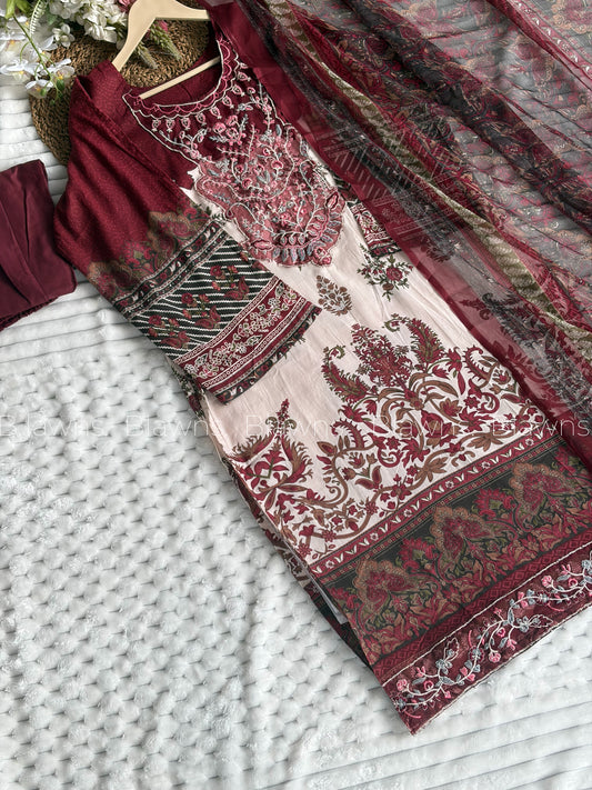 Cotton printed stiched Pakistani suit