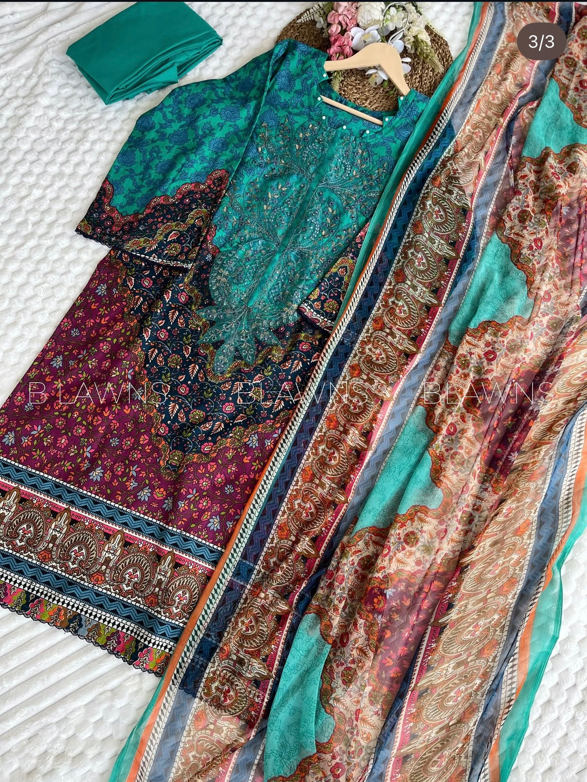 Readymade cotton pakistani suit with lining