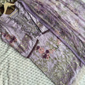 Cotton printed Pakistani stitched suit set with lining