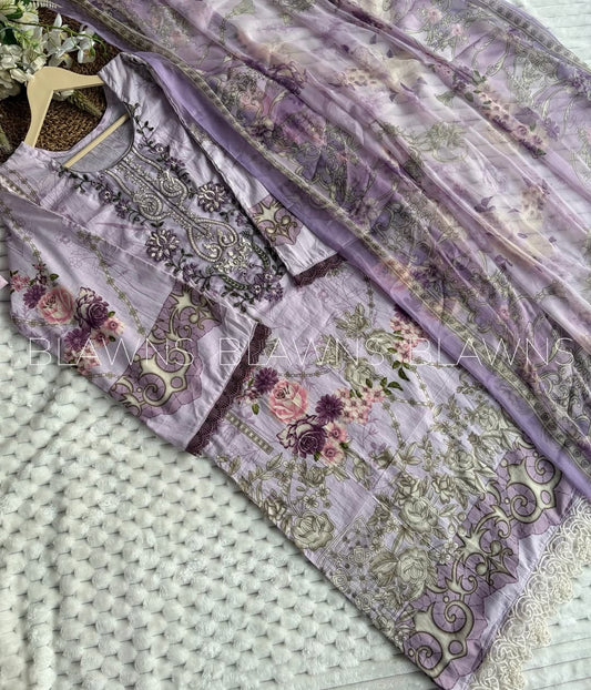 Cotton printed Pakistani stitched suit set