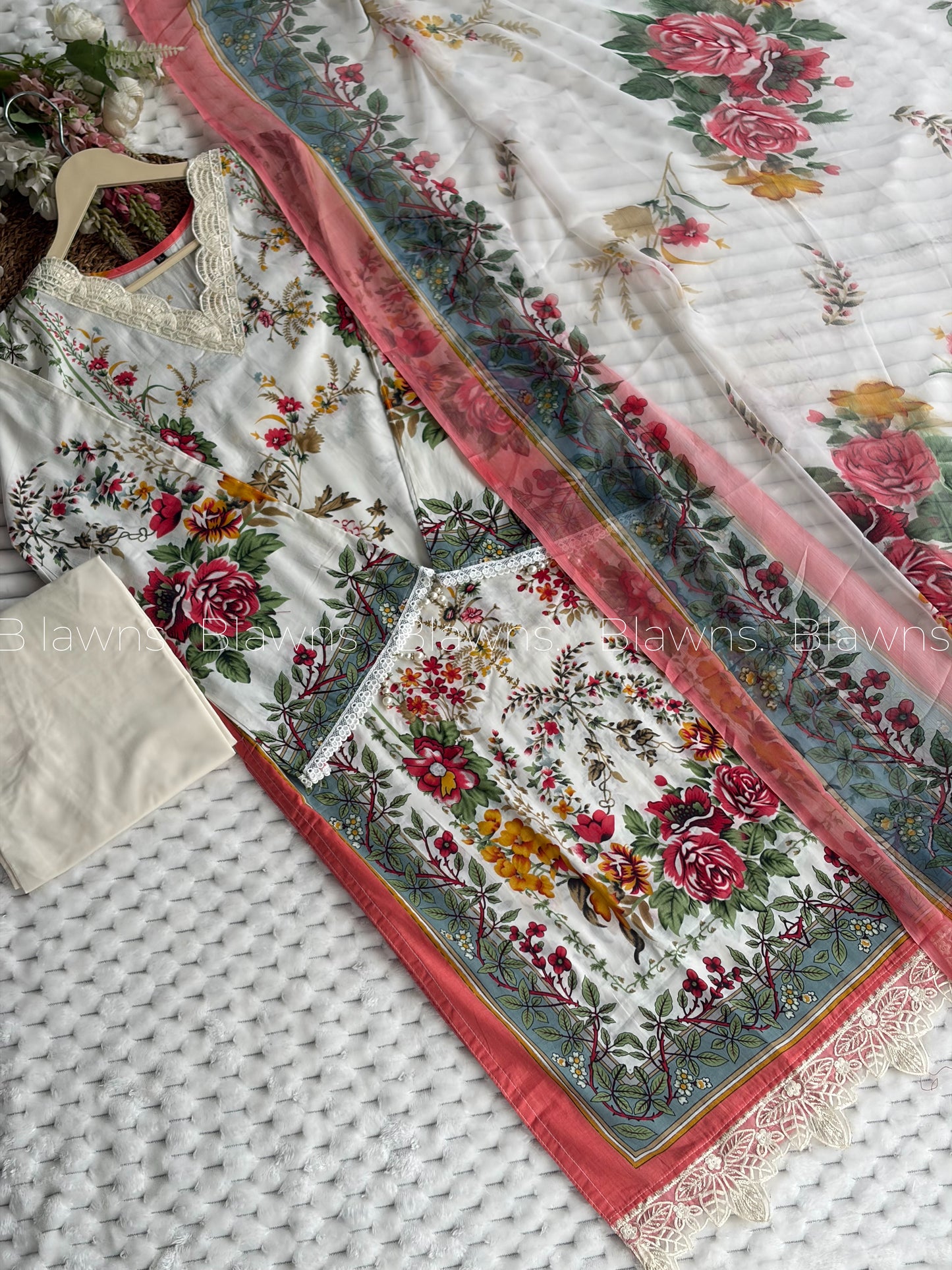 Cotton printed Pakistani stitched  suit set