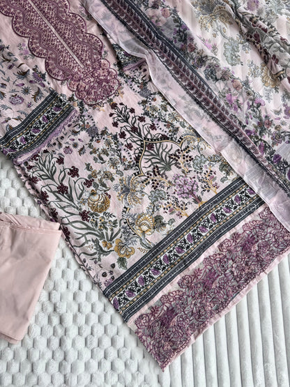 New cotton printed stitched suit set