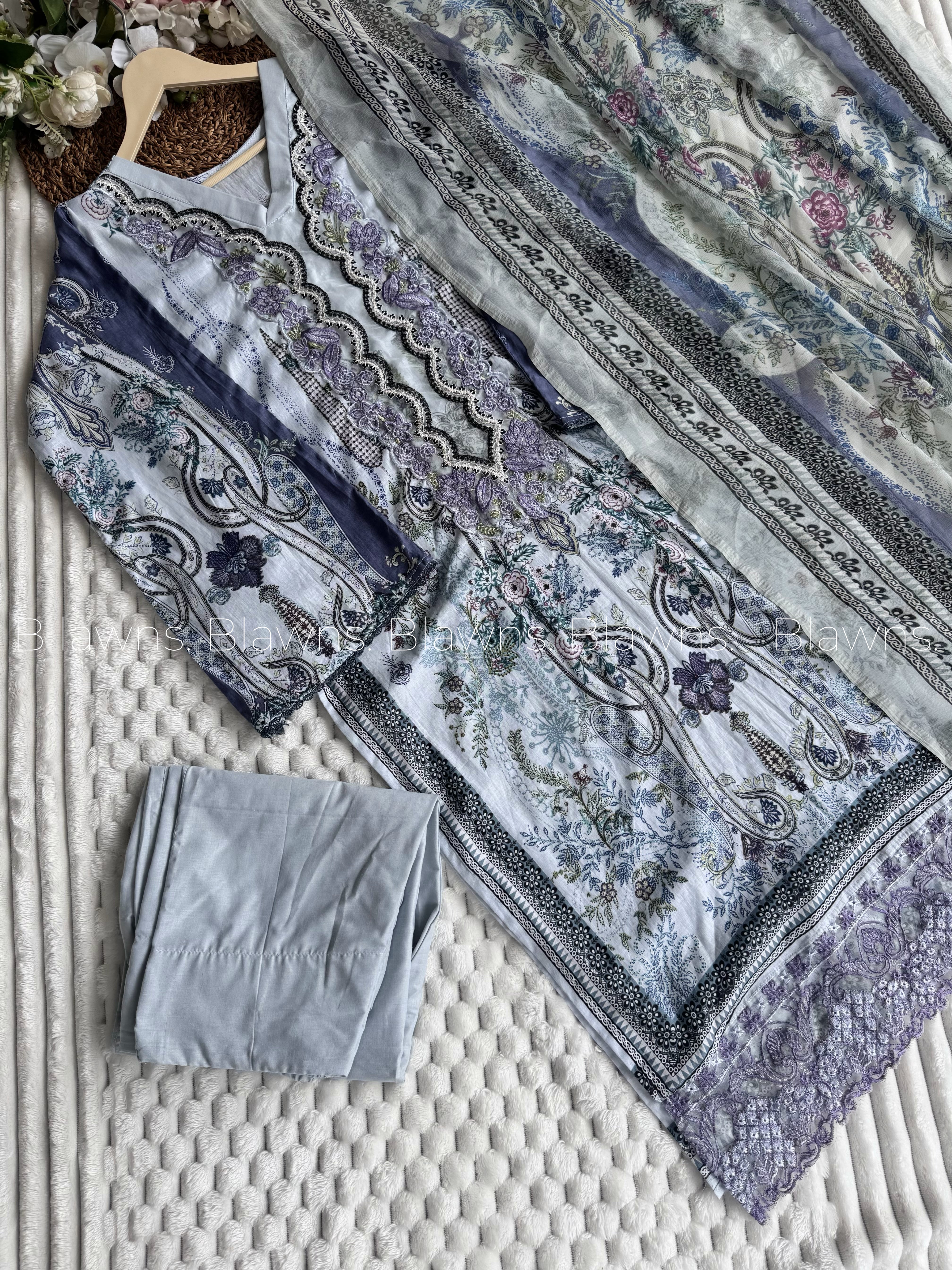 New Cotton Printed Stitched suit set