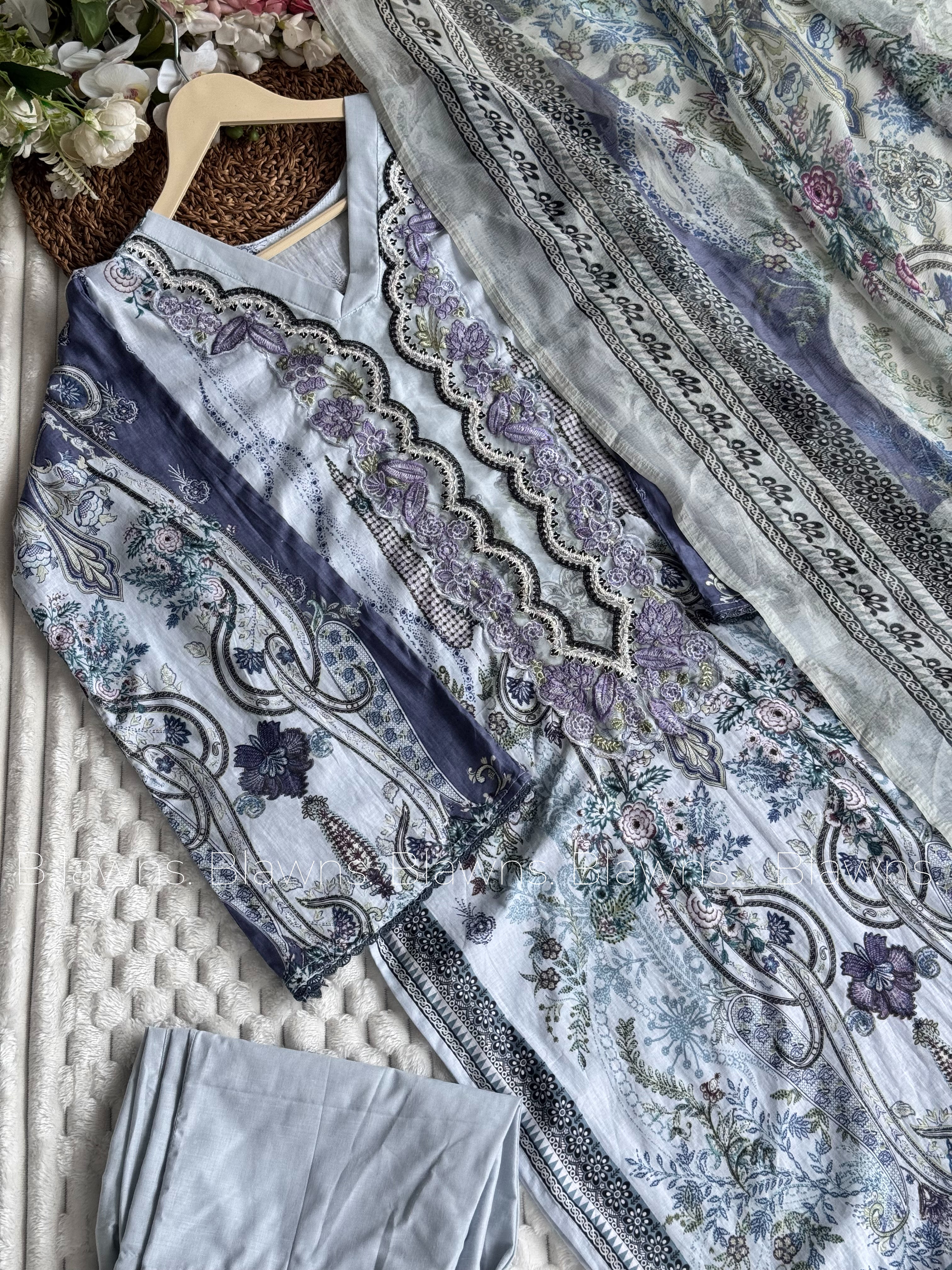 New Cotton Printed Stitched suit set
