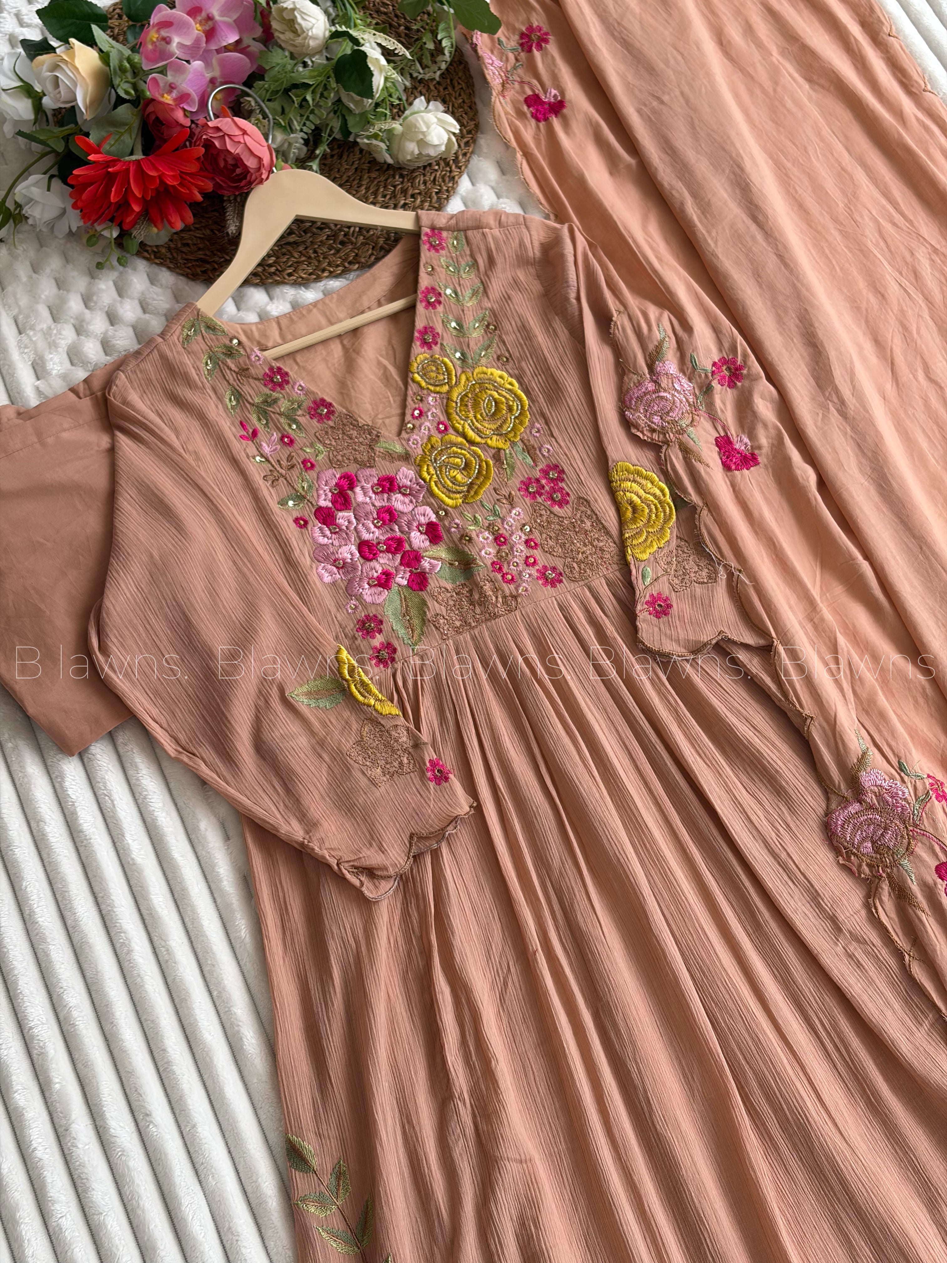 Premium crush cotton suit set