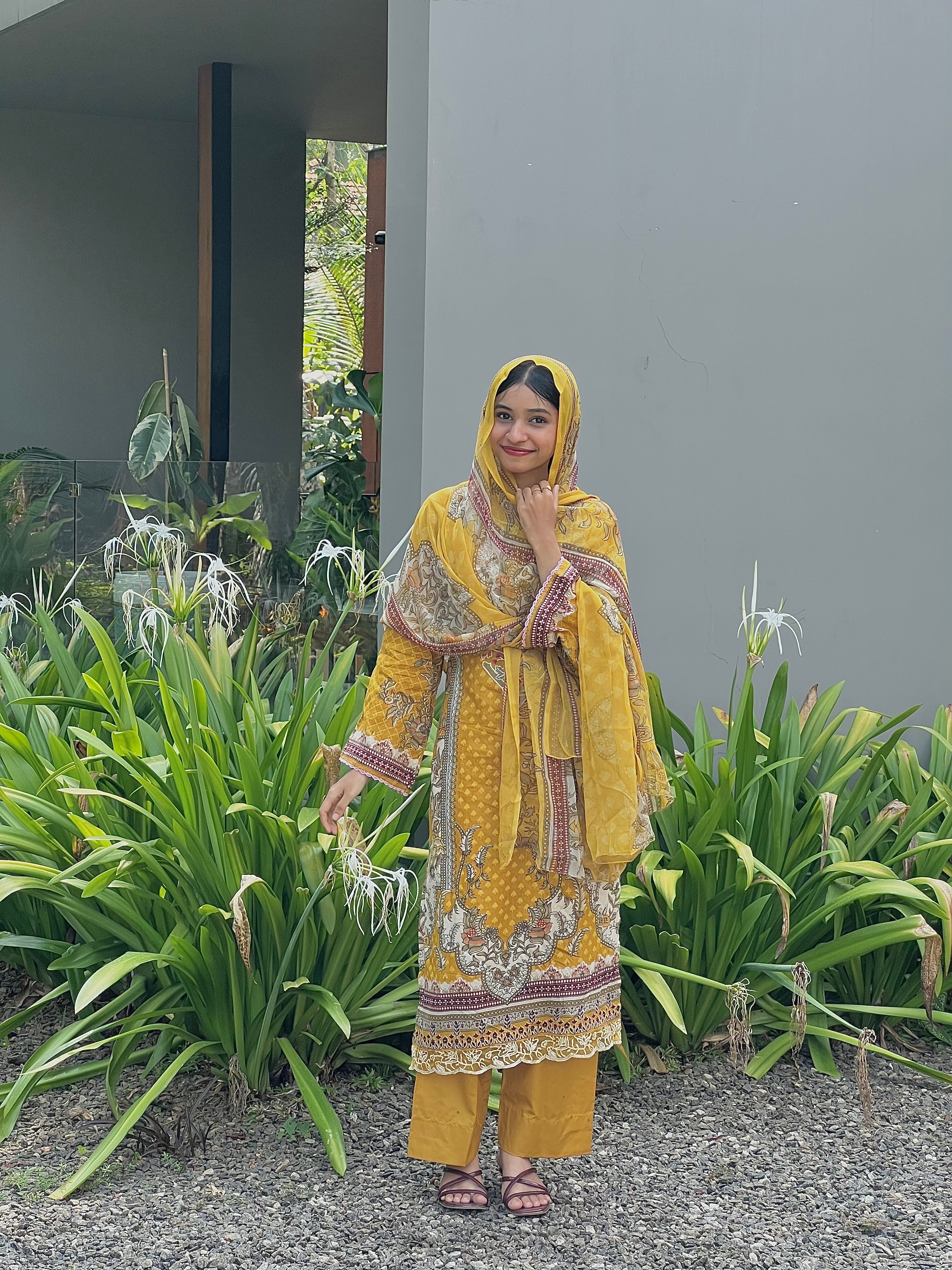 Embroidered Pakistani stitched suit