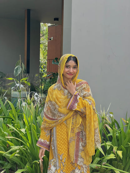 Embroidered Pakistani stitched suit