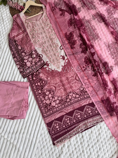 Pakistani  Unstiched suit– BLW-40