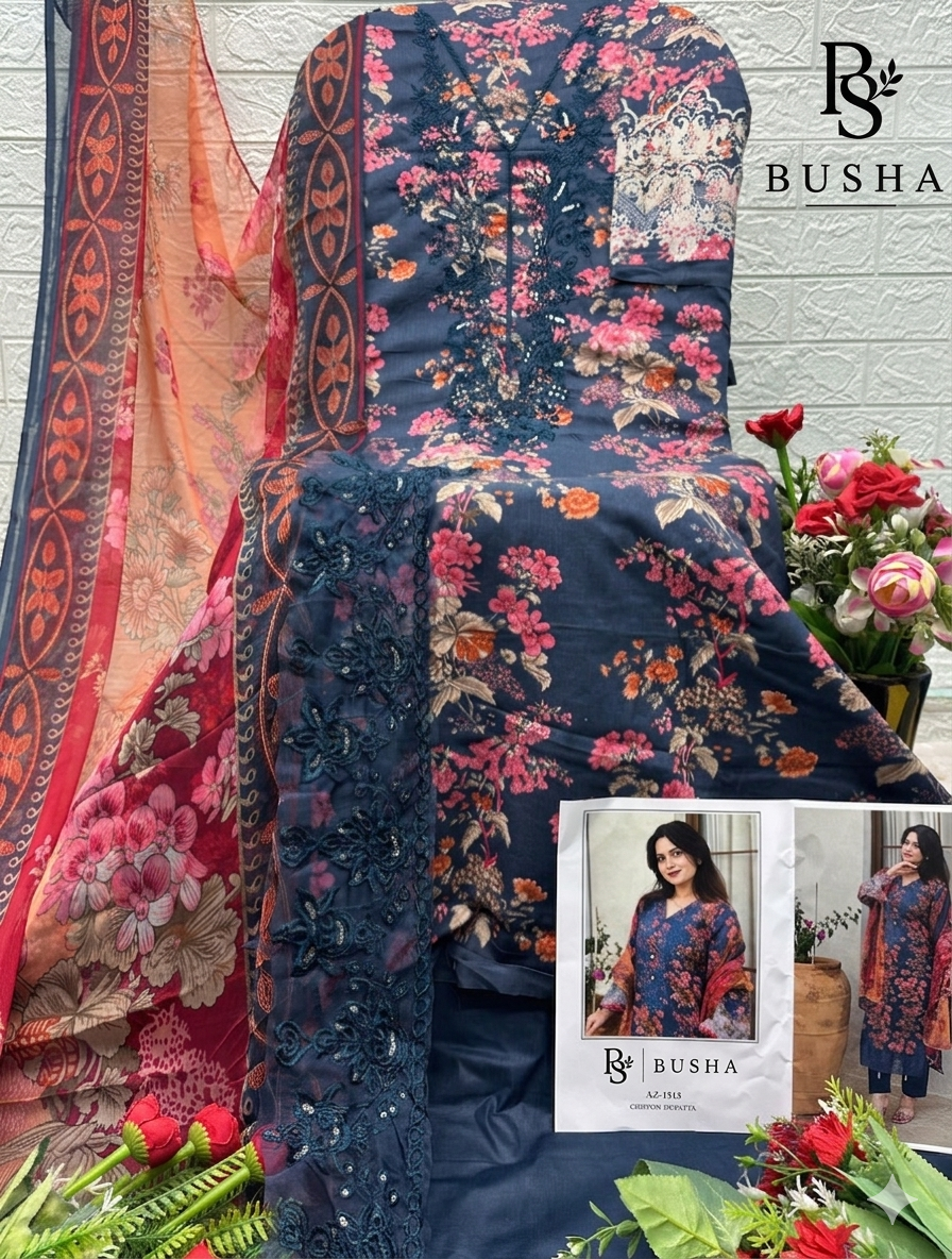 Busha Pakistani suits- Blw-6000
