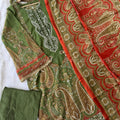 Embroidered Pakistani Suit with Chiffon Dupatta – BLW-38