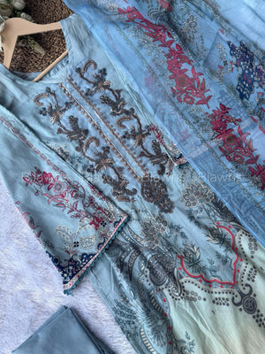 Pakistani suit BLW-21, fabric close-up