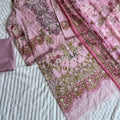 Embroidered Pakistani Unstitched Lawn Suit with Chiffon/Cotton Dupatta – BLW-128
