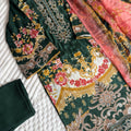 Embroidered Pakistani Unstitched Lawn Suit with Chiffon Dupatta BLW-1022