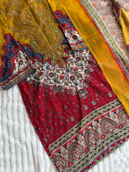 Embroidered Pakistani stitched suit