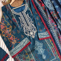 Embroidered Pakistani  Suit with Chiffon Dupatta – BLW-99